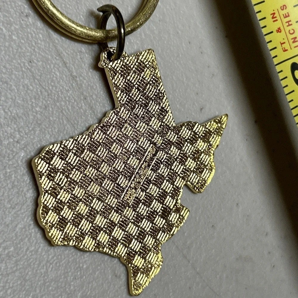 Hard Rock‎ Cafe Dallas State of Texas and Logo Keychain Keyring